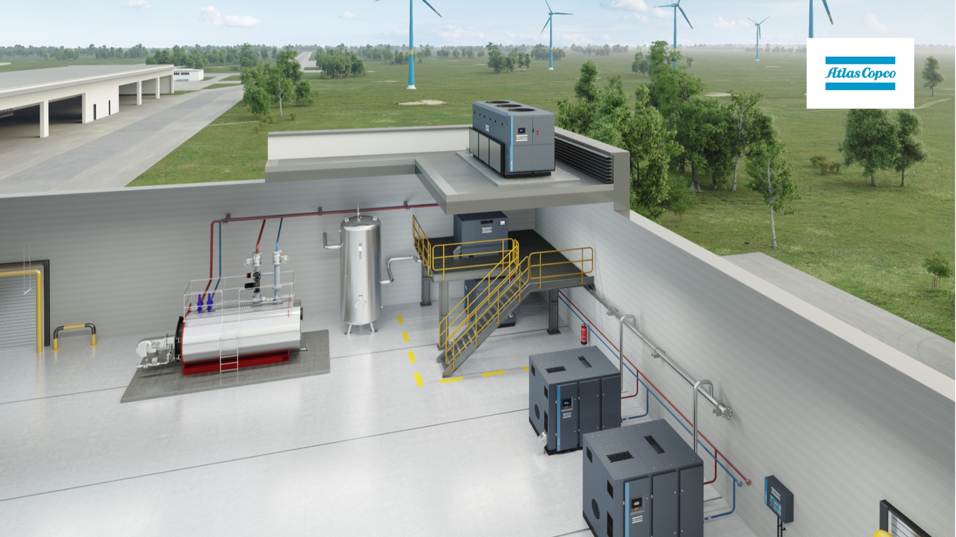 TCA hibrid folyadékhütök süritett levegös rendszerbe építve